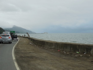 Typical section of highway through Atimonan.